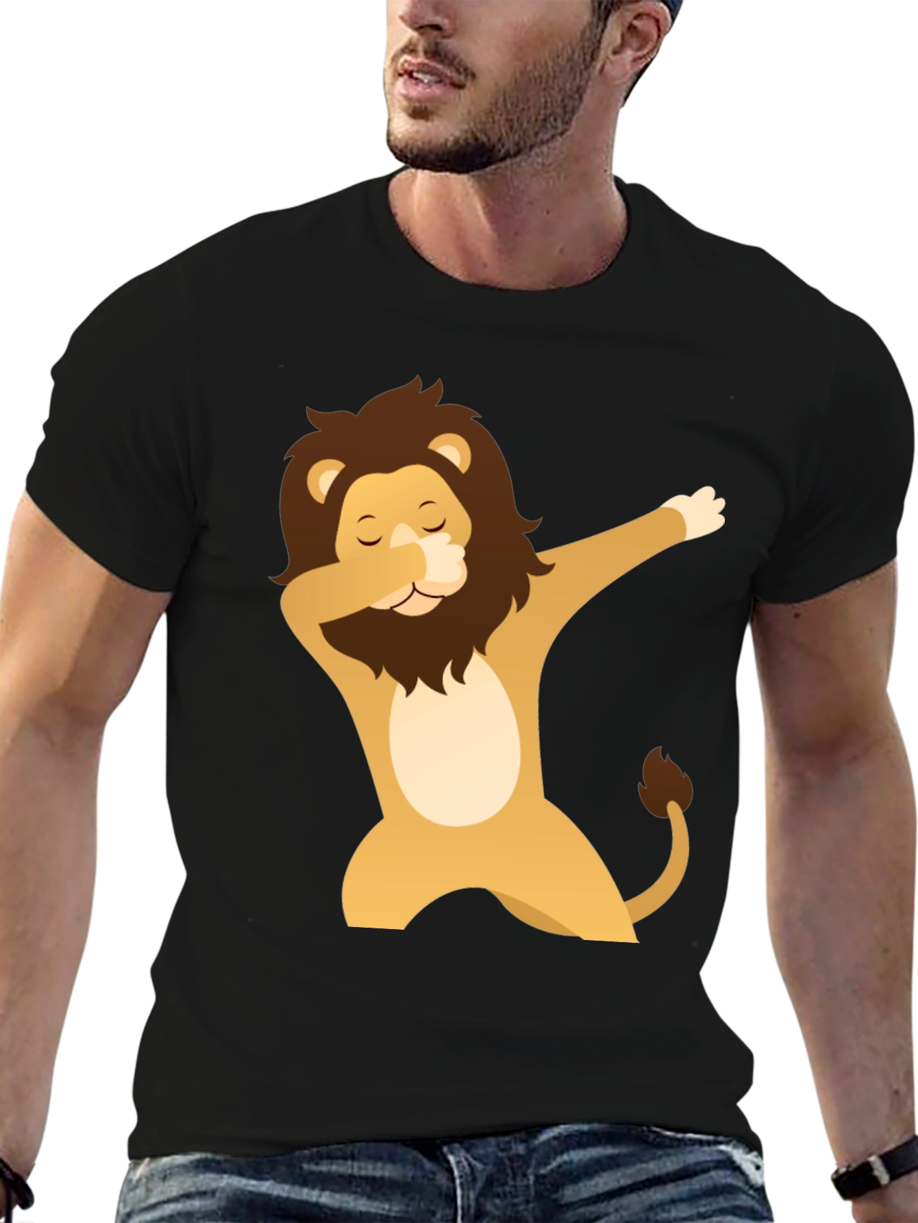 Dabbing Lion Graphic Tee - Cool & Trendy T-Shirt