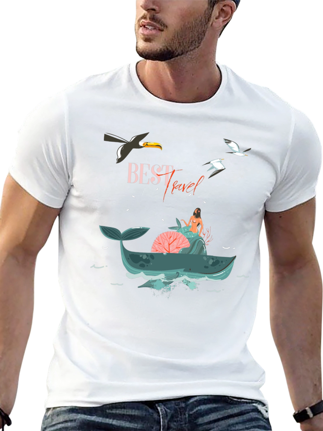 Best Travel Graphic T-Shirt - Whale Adventure Tee