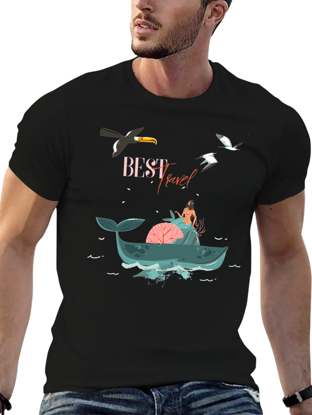 Best Travel Graphic T-Shirt - Whale Adventure Tee