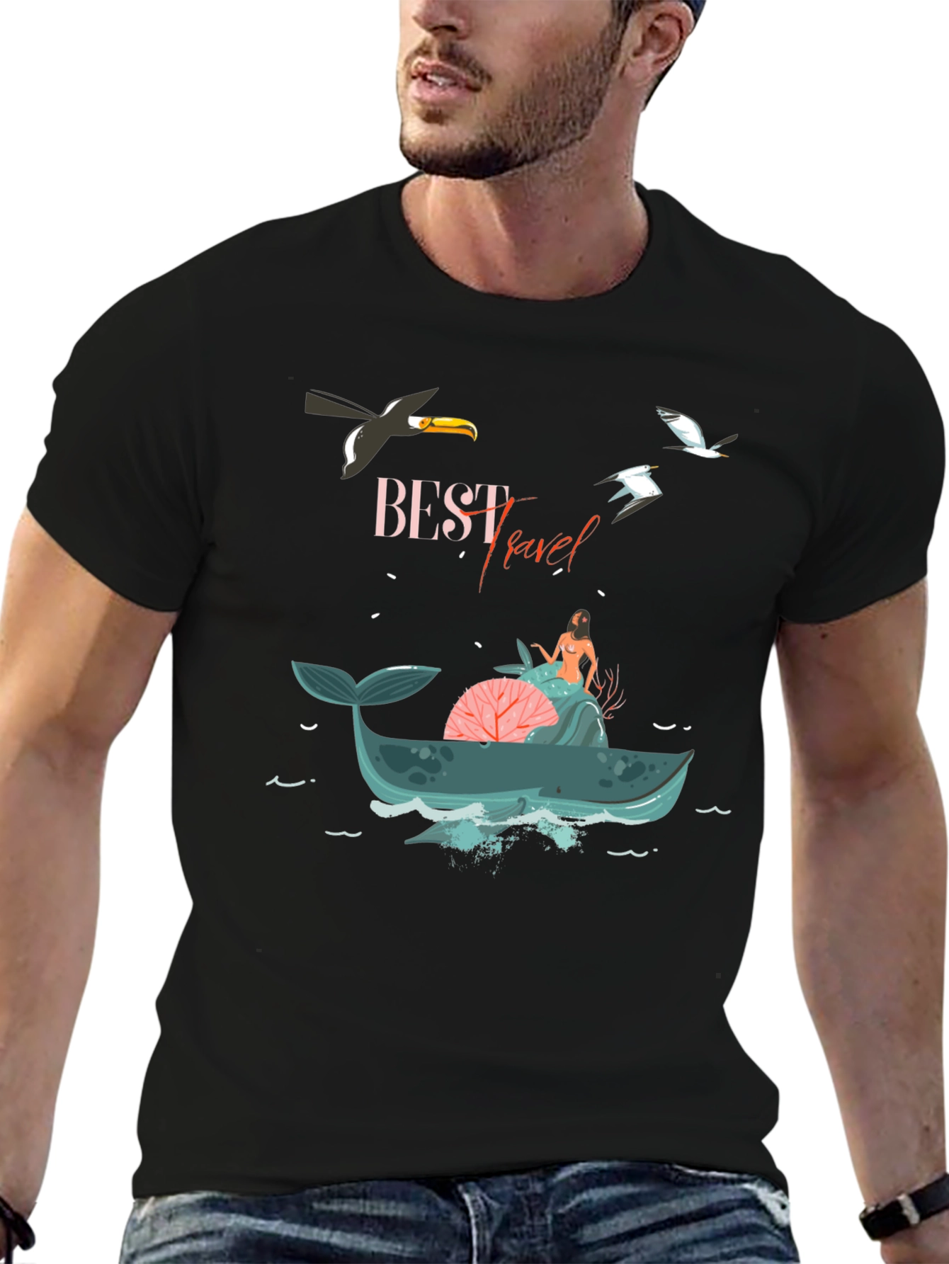 Best Travel Graphic T-Shirt - Whale Adventure Tee