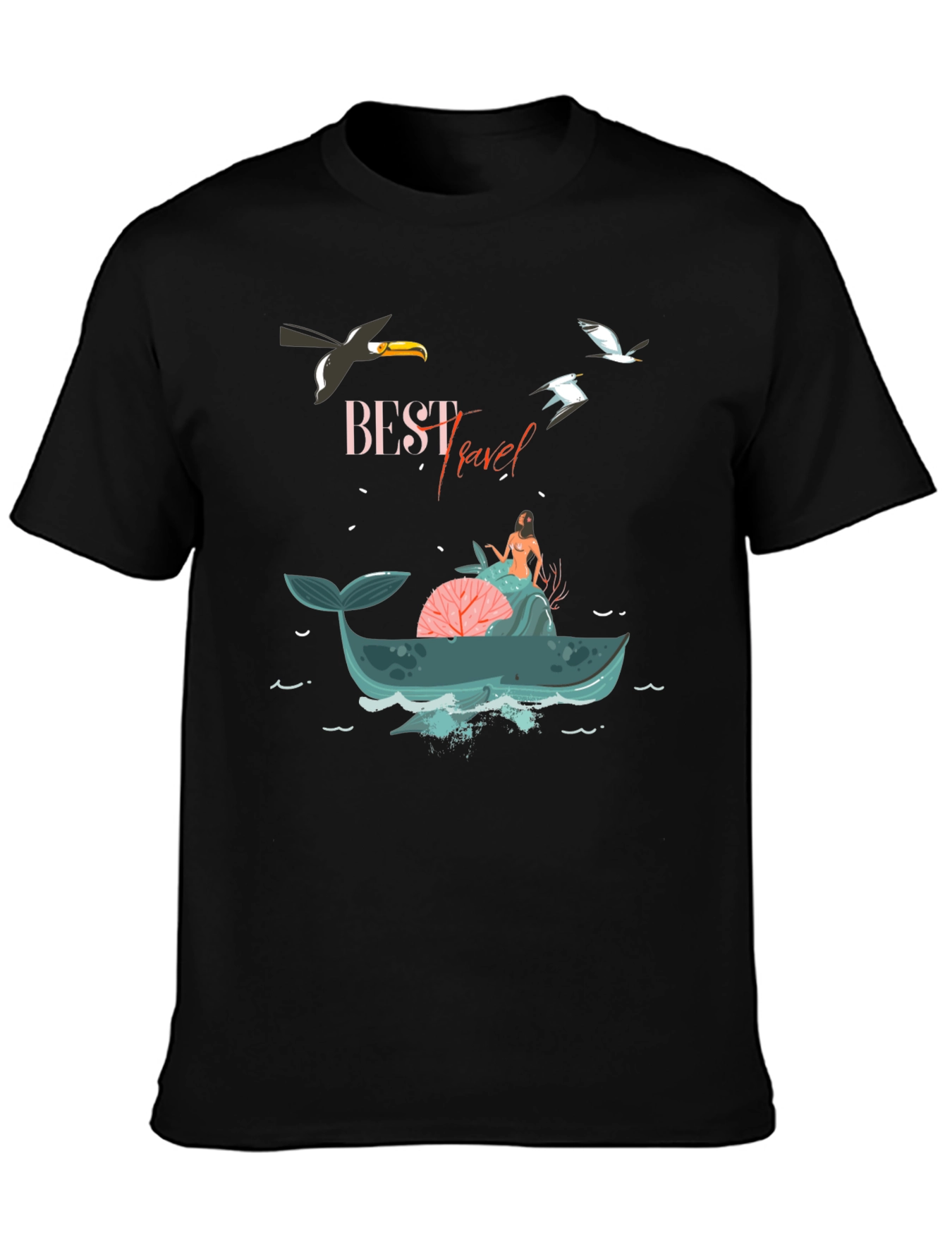 Best Travel Graphic T-Shirt - Whale Adventure Tee
