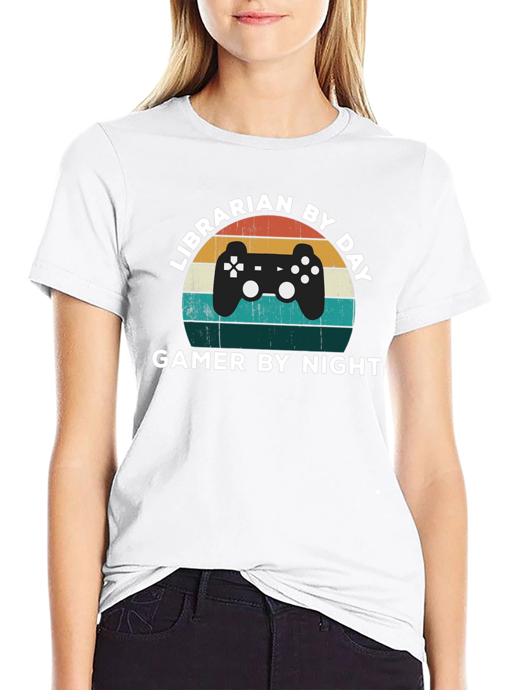 Librarian by Day Gamer by Night T-Shirt