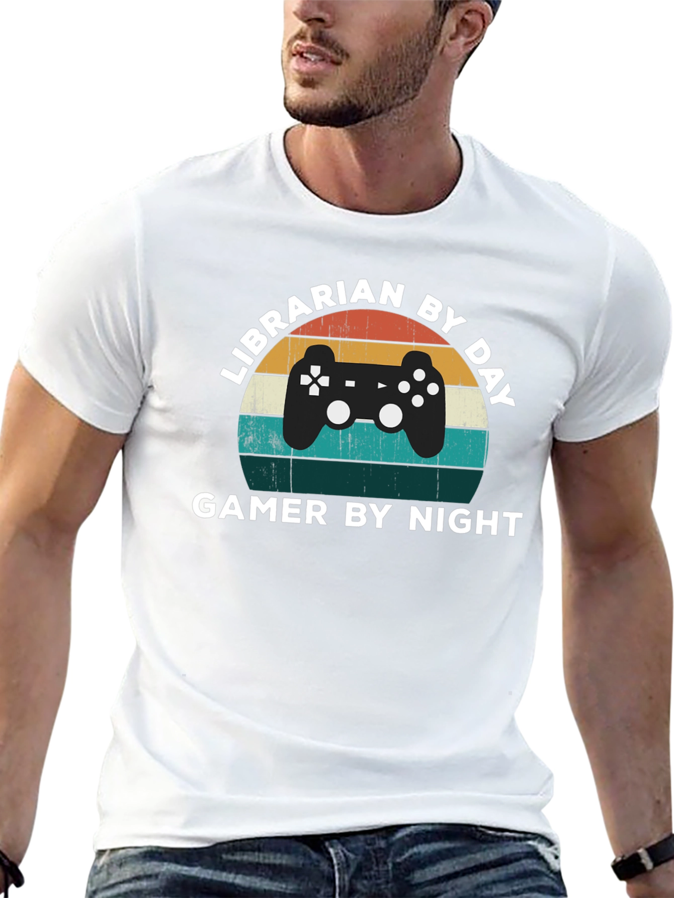 Librarian by Day Gamer by Night T-Shirt