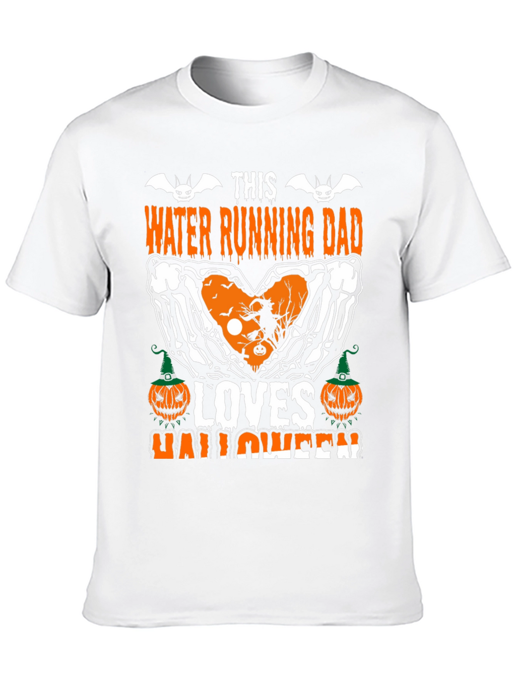 Halloween Water Running Dad Graphic Tee