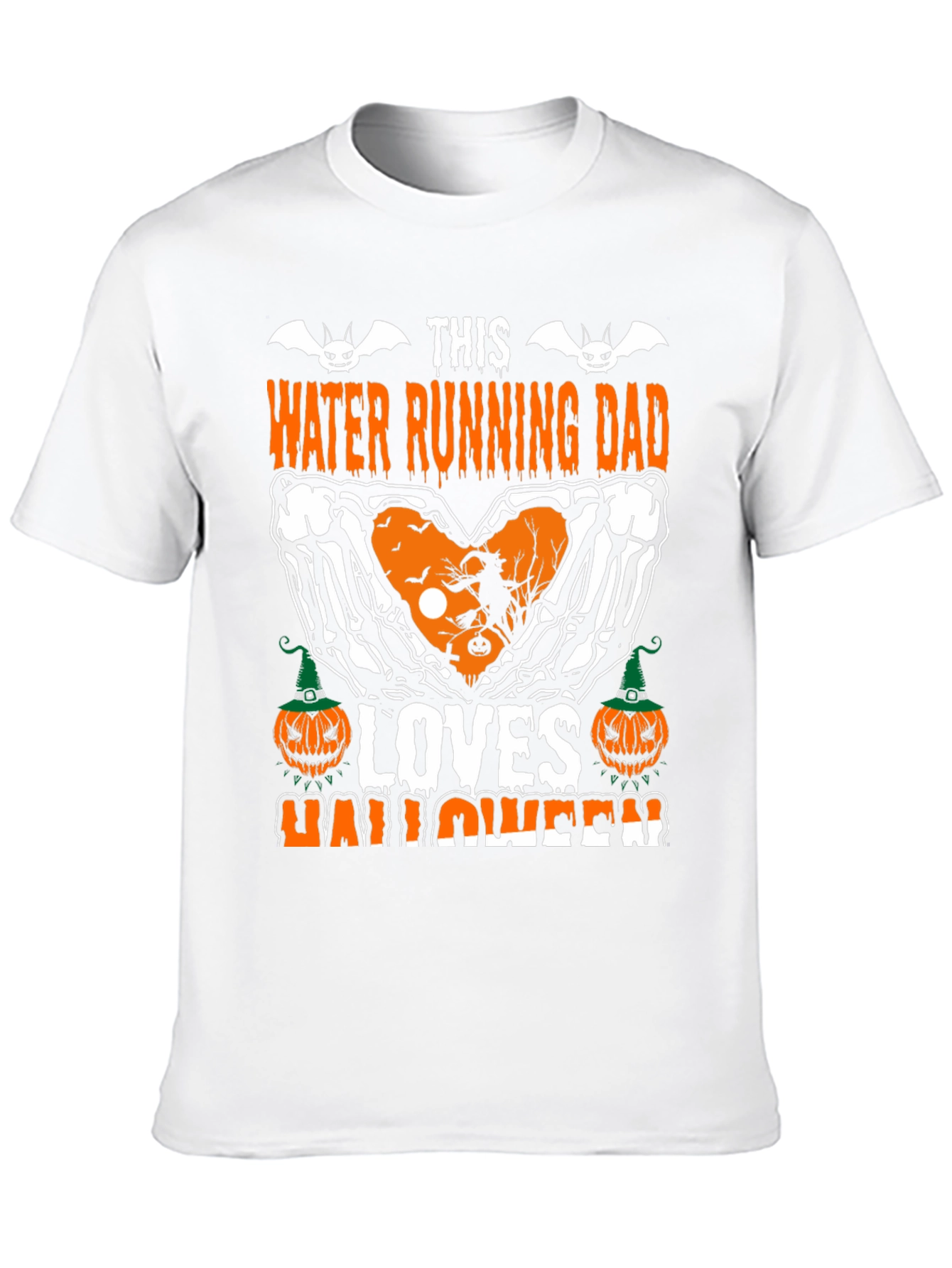 Halloween Water Running Dad Graphic Tee