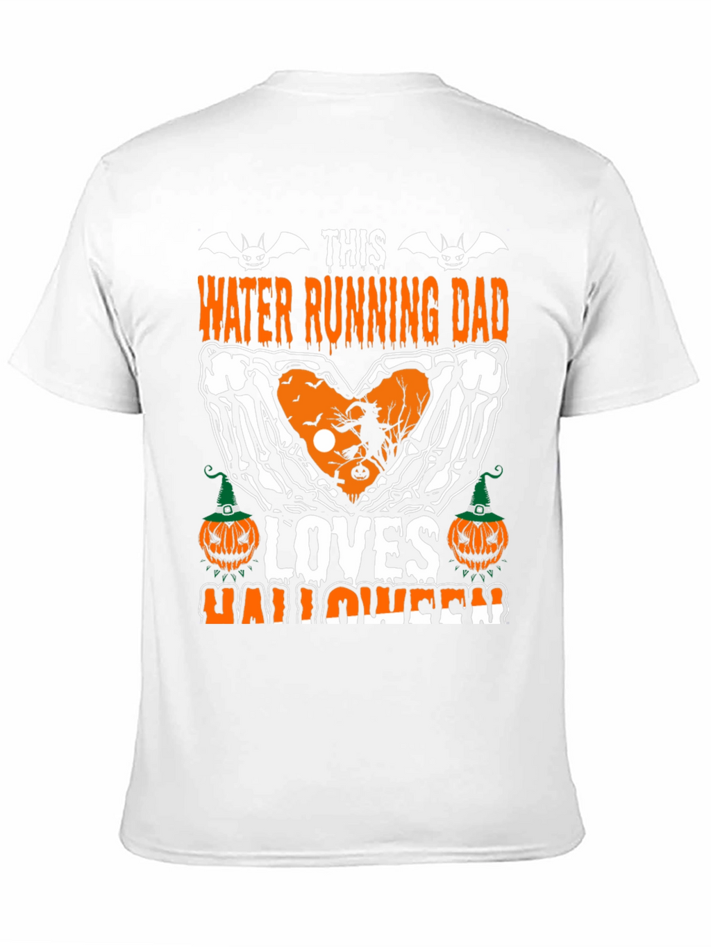 Halloween Water Running Dad Graphic Tee
