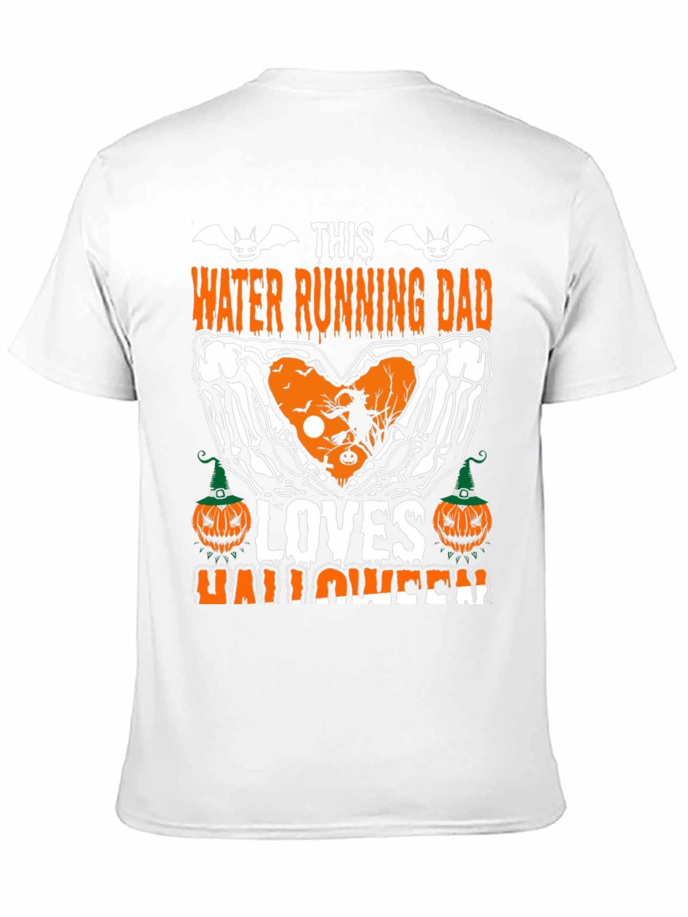 Halloween Water Running Dad Graphic Tee