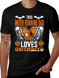 Halloween Water Running Dad Graphic Tee
