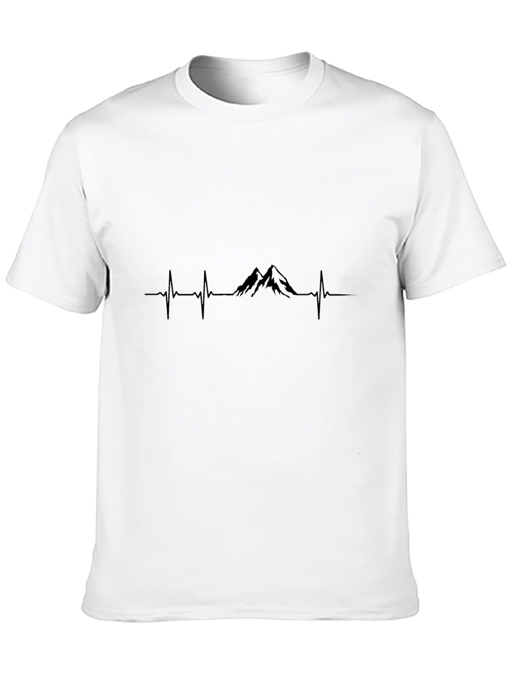Mountain Heartbeat Black T-Shirt
