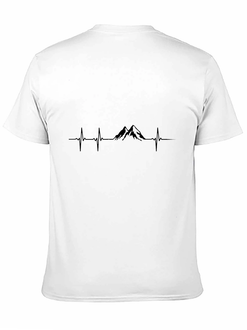 Mountain Heartbeat Black T-Shirt