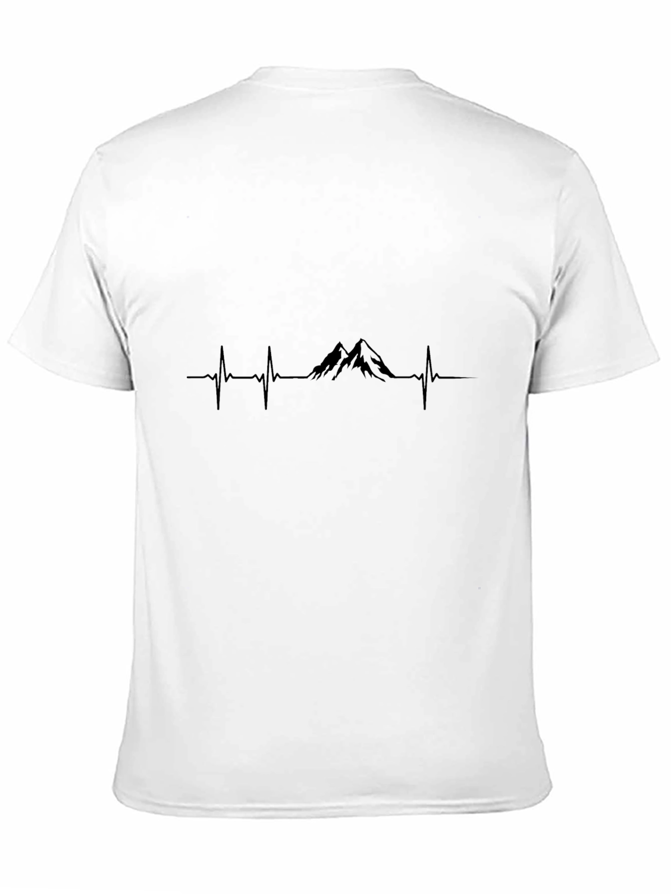 Mountain Heartbeat Black T-Shirt