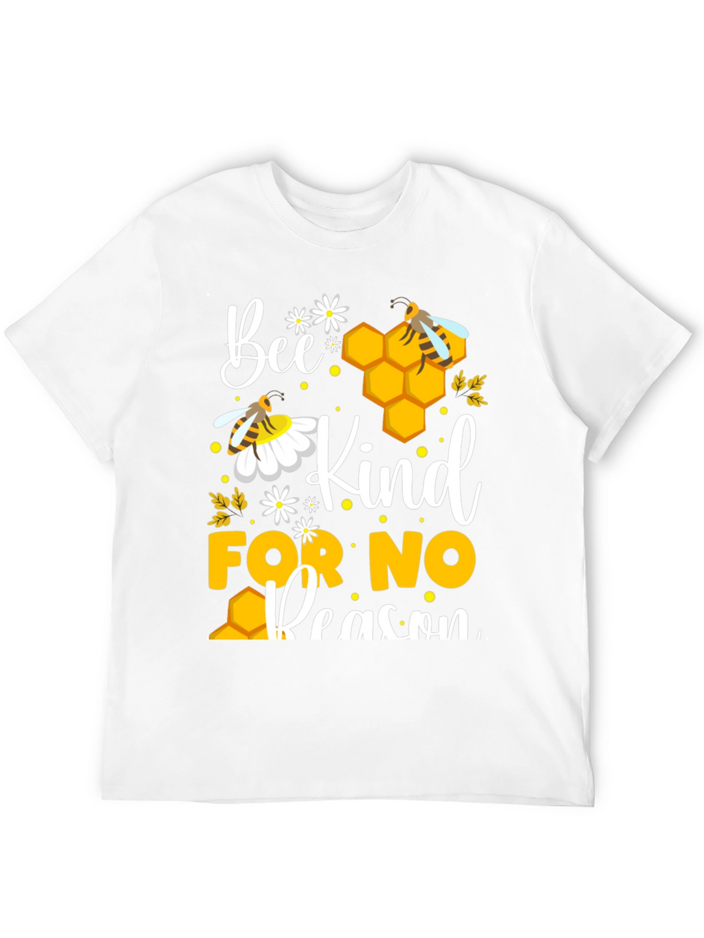Bee Kind T-Shirt - Honeycomb Design