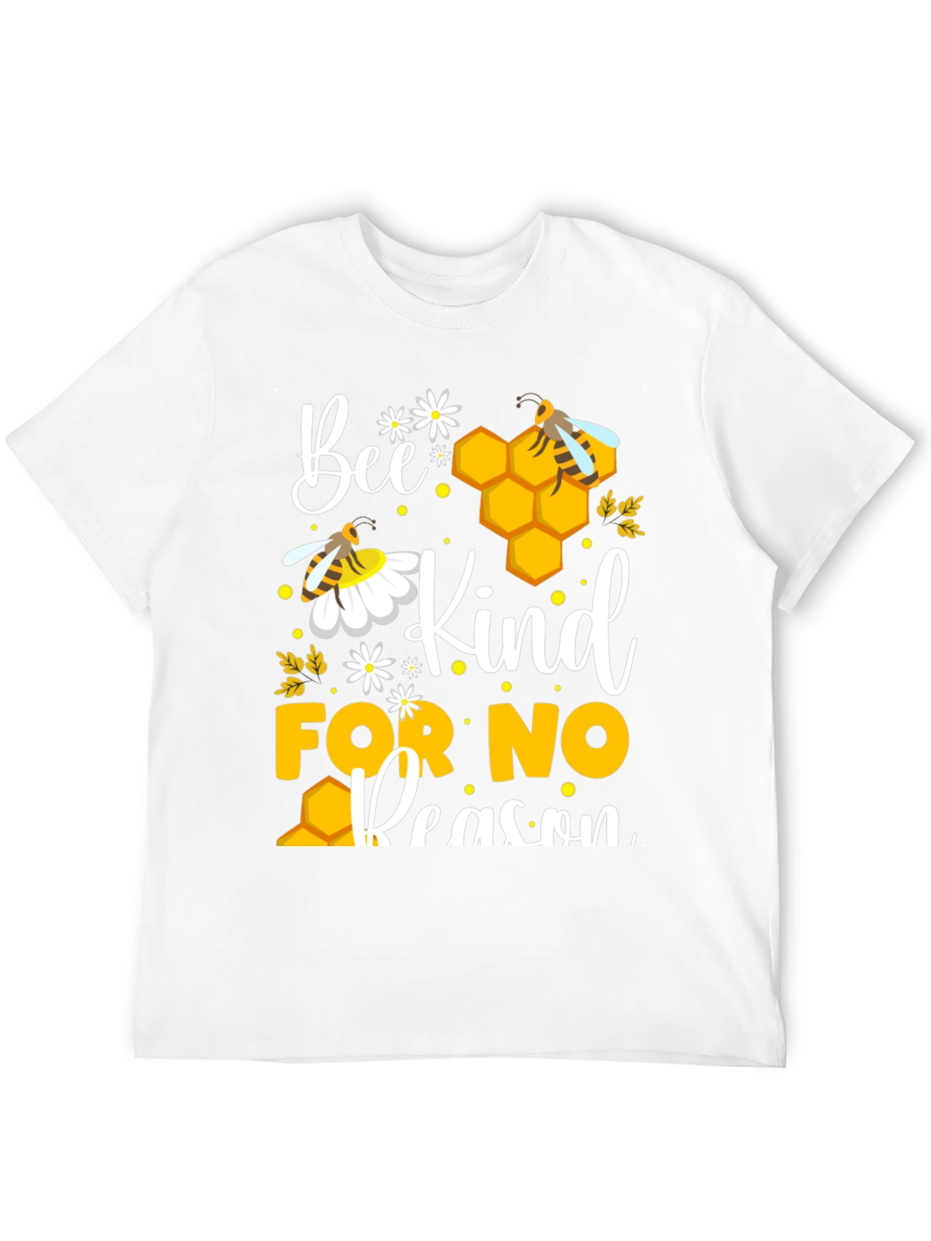 Bee Kind T-Shirt - Honeycomb Design