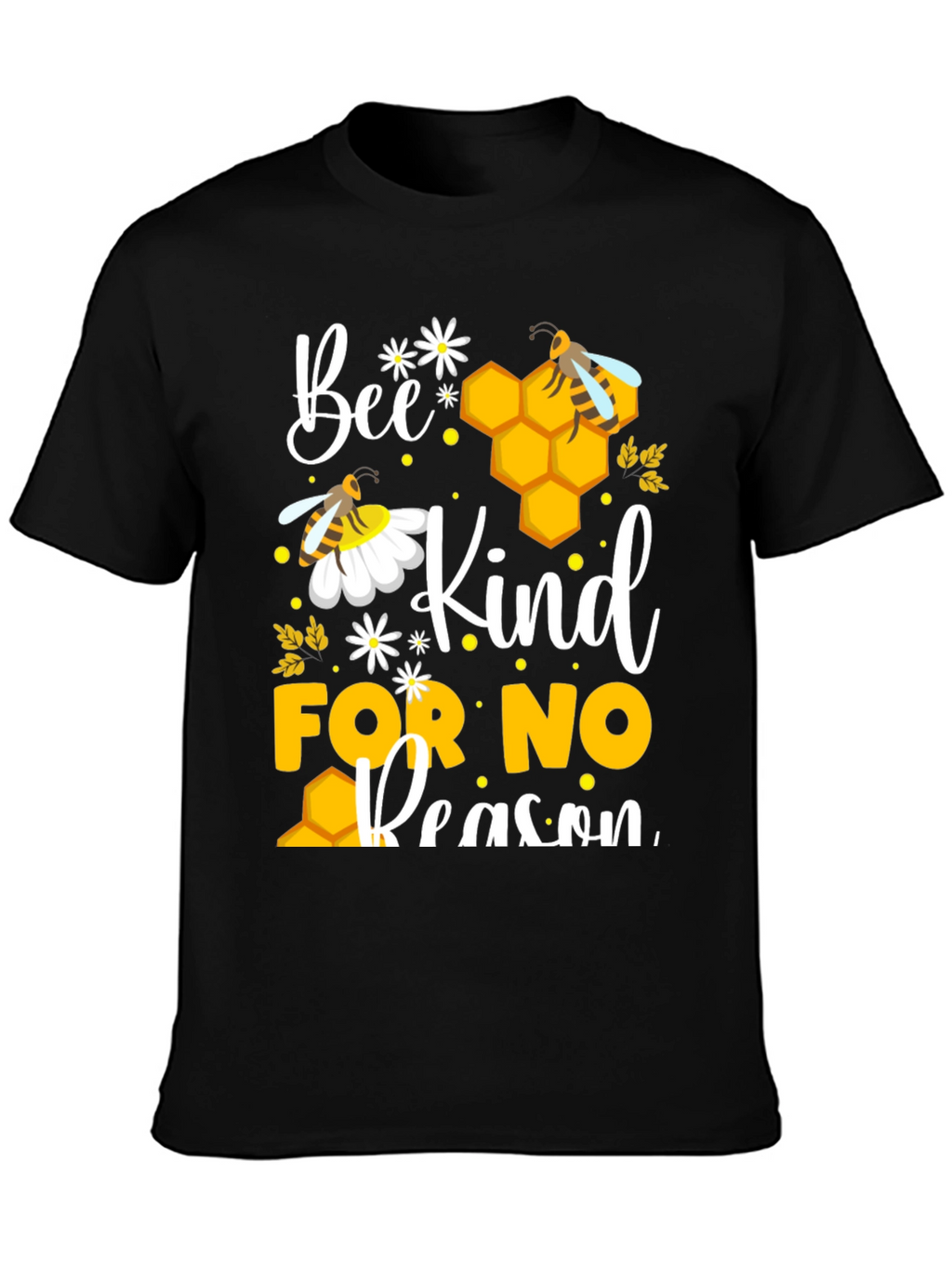 Bee Kind T-Shirt - Honeycomb Design