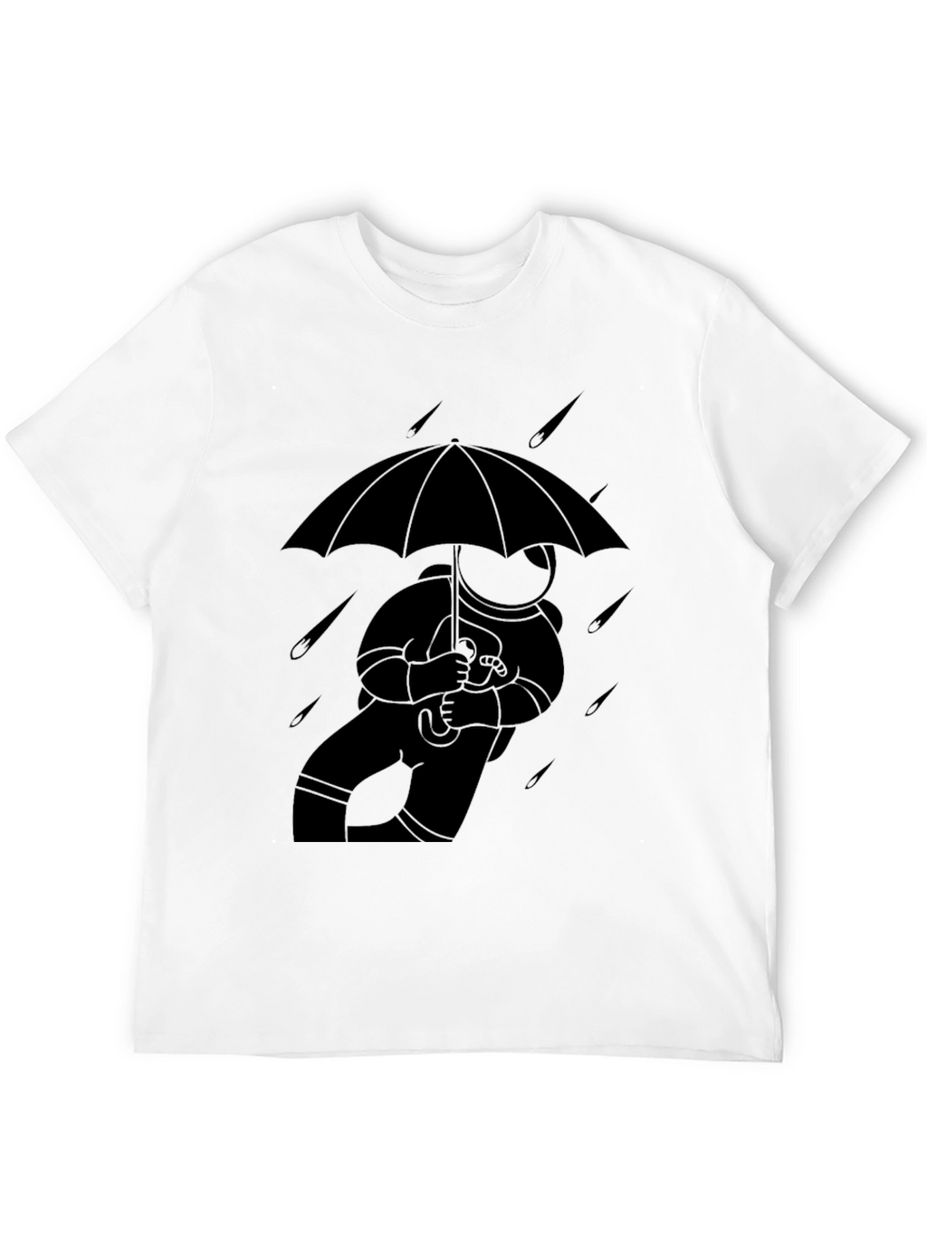Astronaut Umbrella T-Shirt - Stylish Space Tee