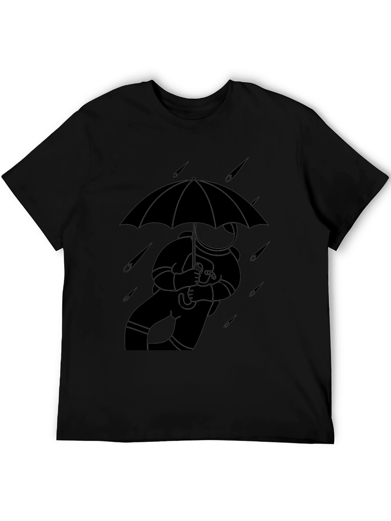 Astronaut Umbrella T-Shirt - Stylish Space Tee