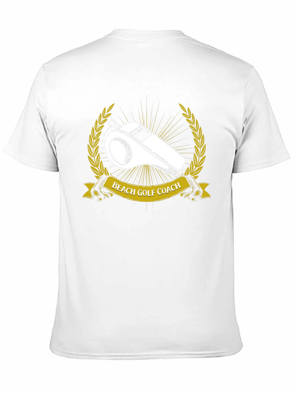 Beach Golf Coach T-Shirt - Whistle Graphic Tee
