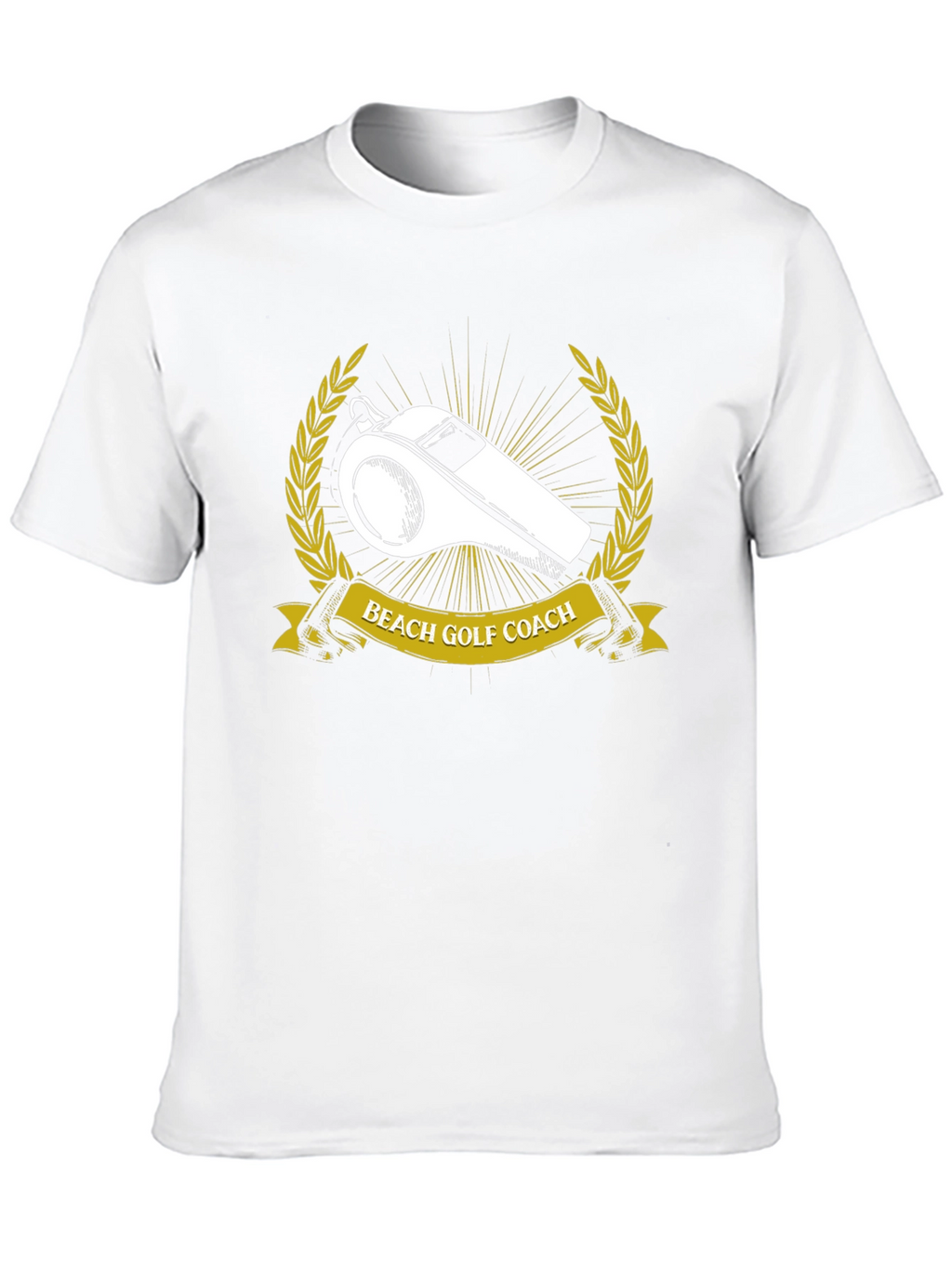 Beach Golf Coach T-Shirt - Whistle Graphic Tee