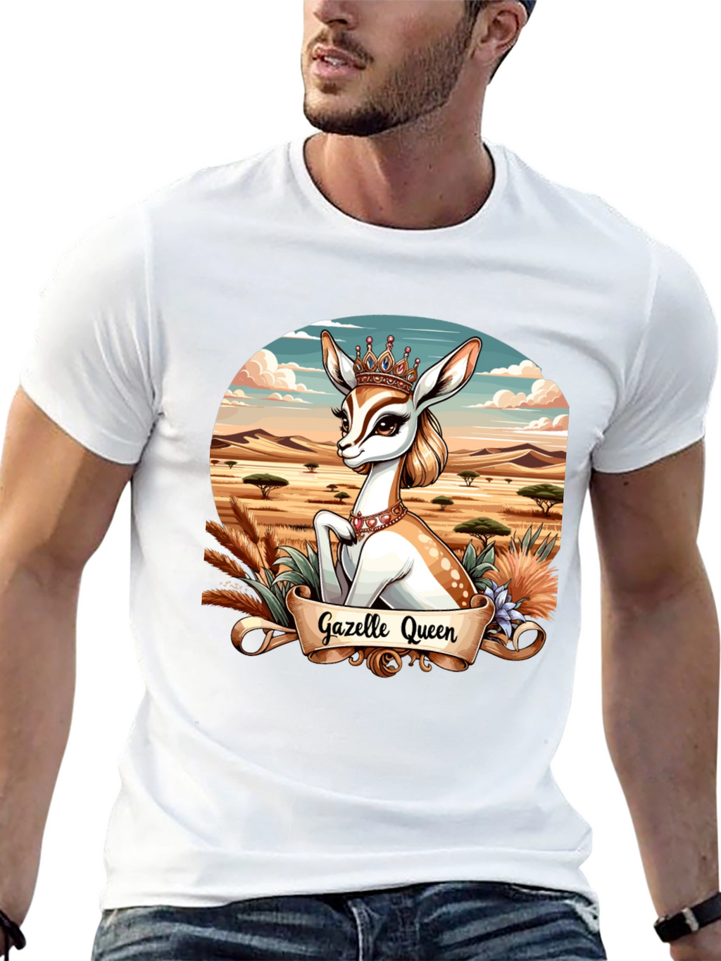 Gazelle Queen Graphic Tee