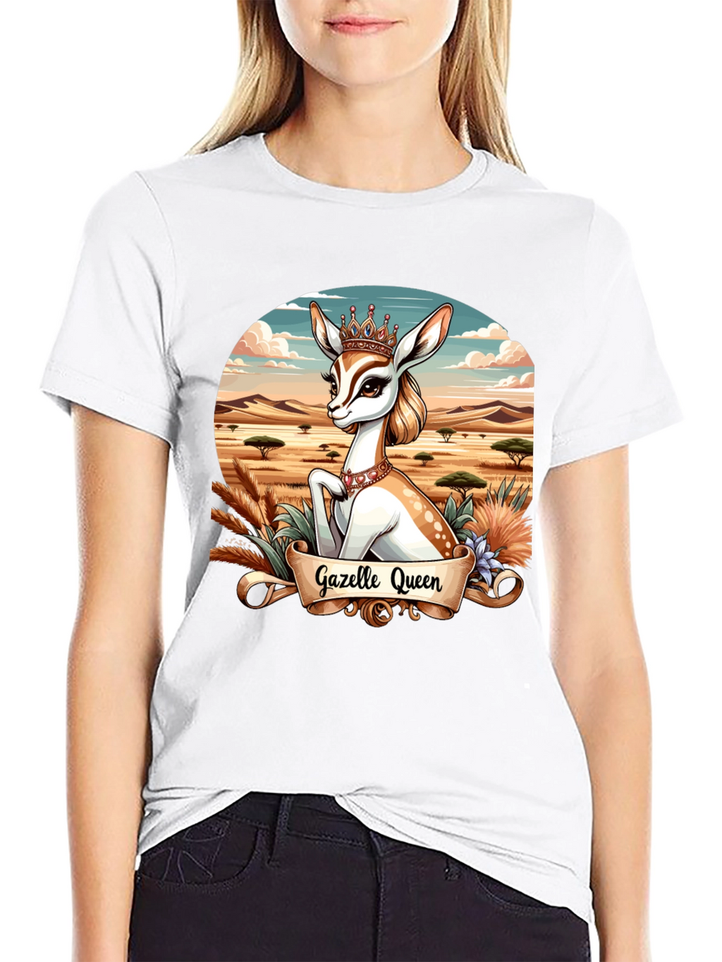Gazelle Queen Graphic Tee