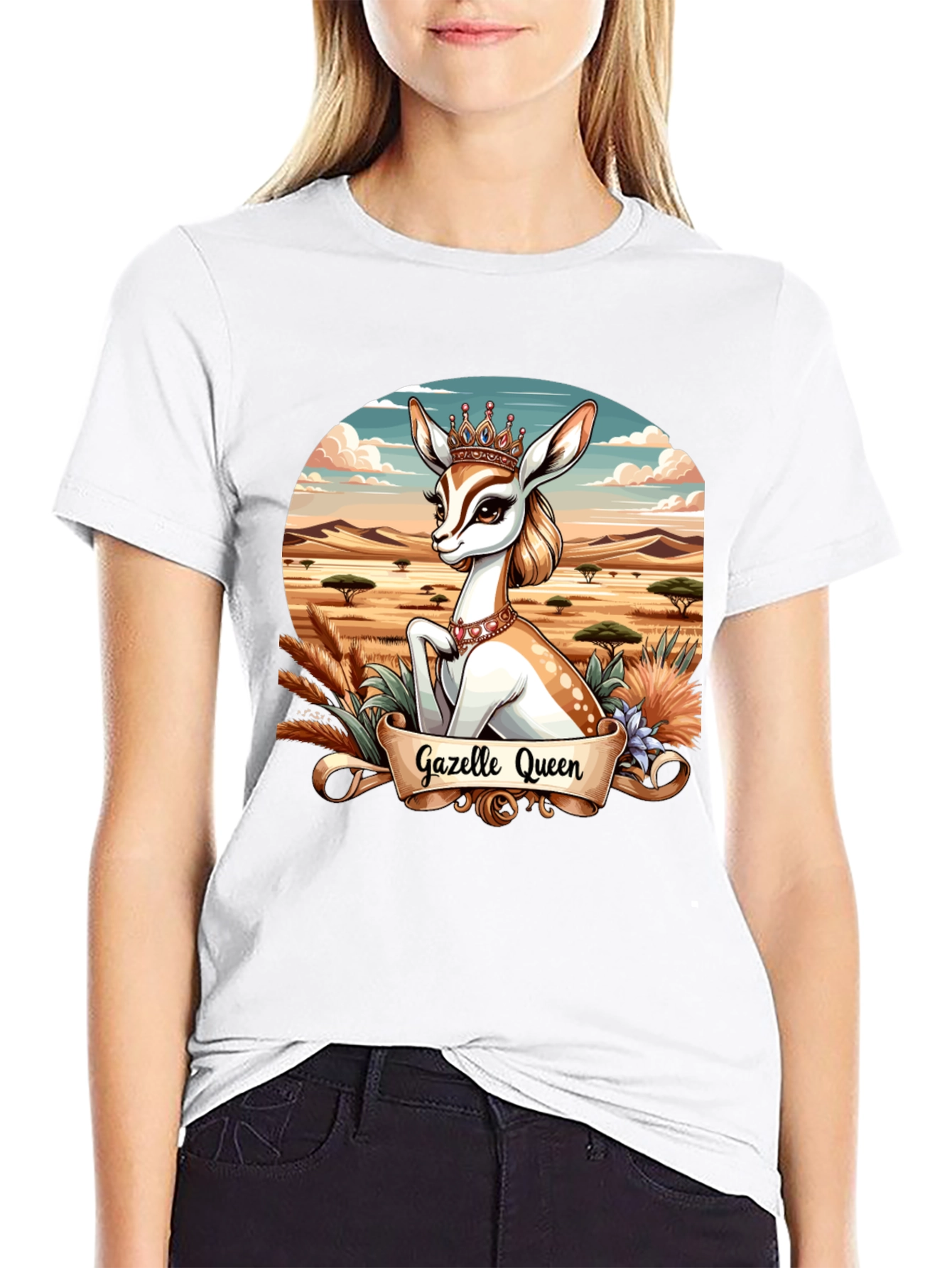 Gazelle Queen Graphic Tee