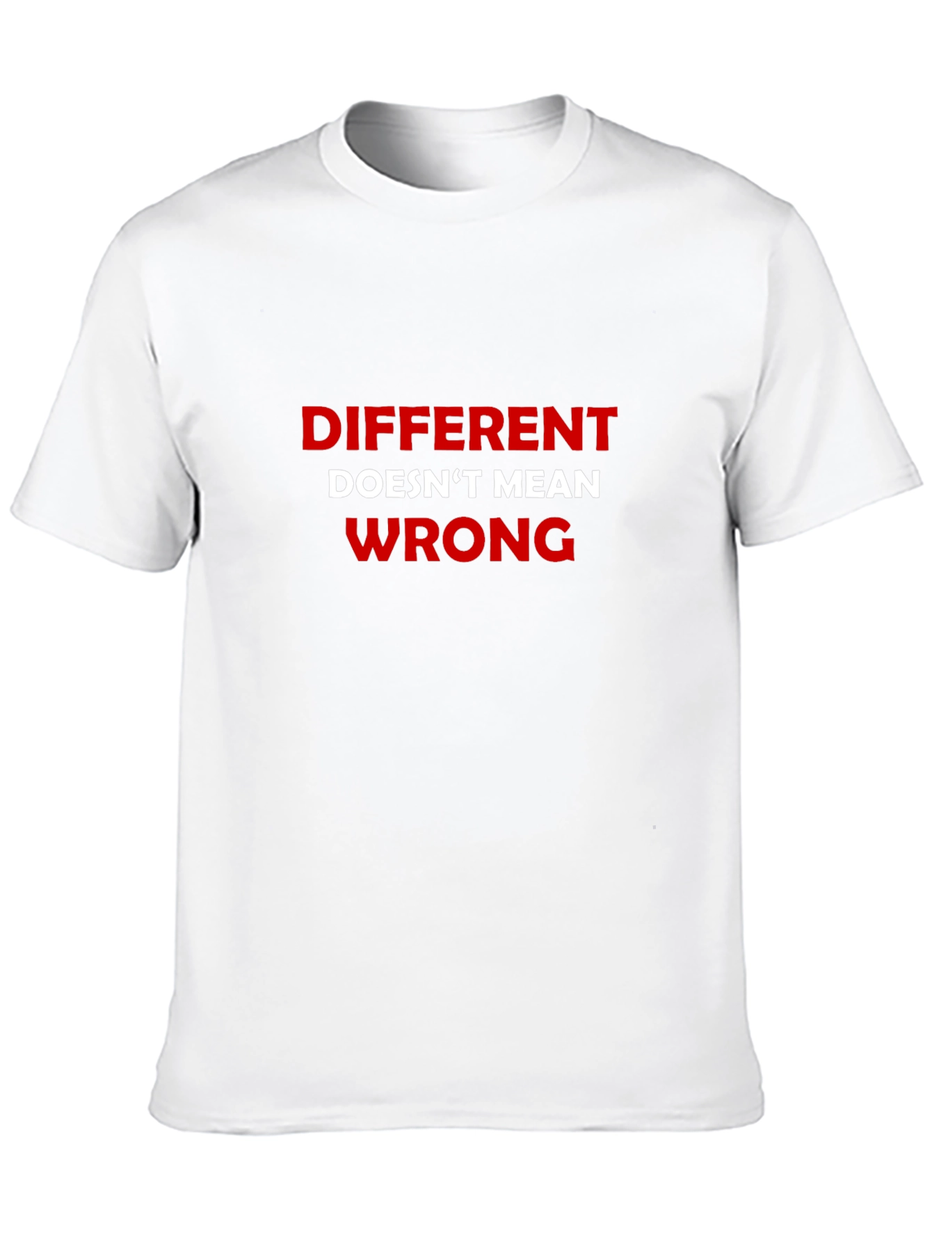 Different Doesnt Mean Wrong Black T-Shirt