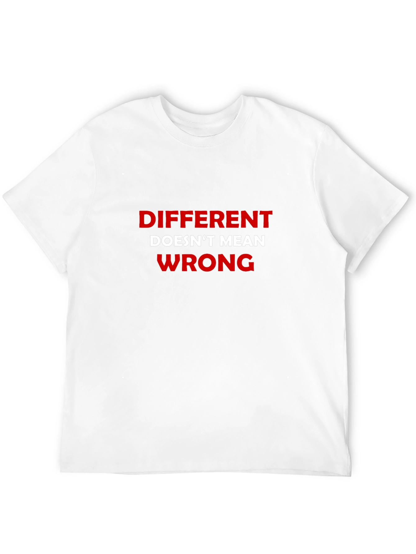 Different Doesnt Mean Wrong Black T-Shirt