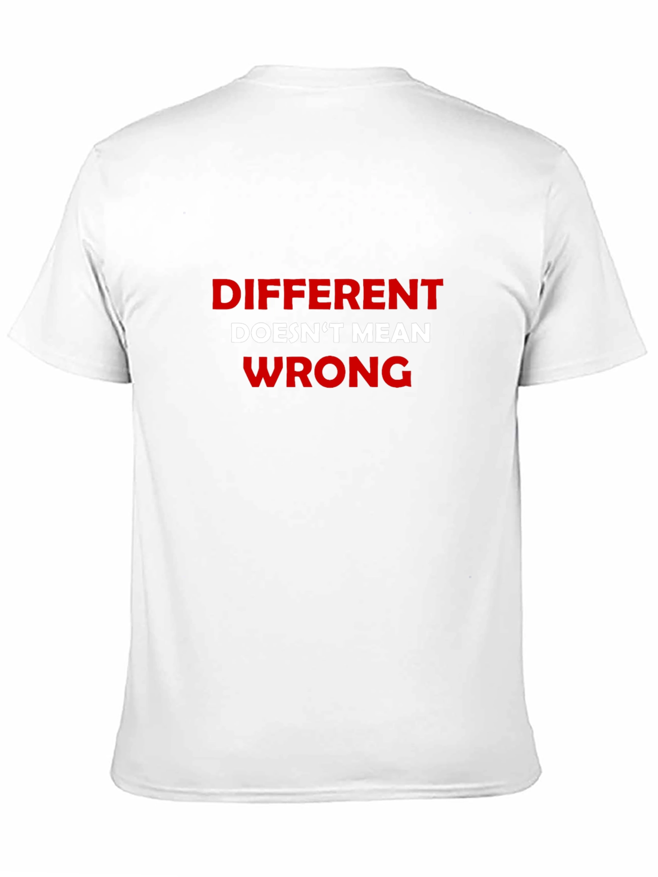 Different Doesnt Mean Wrong Black T-Shirt