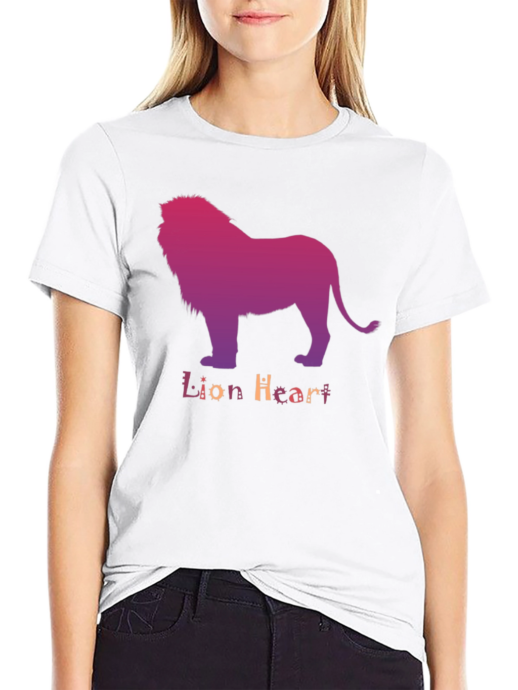 Lion Heart Graphic Tee - Stylish Mens T-Shirt