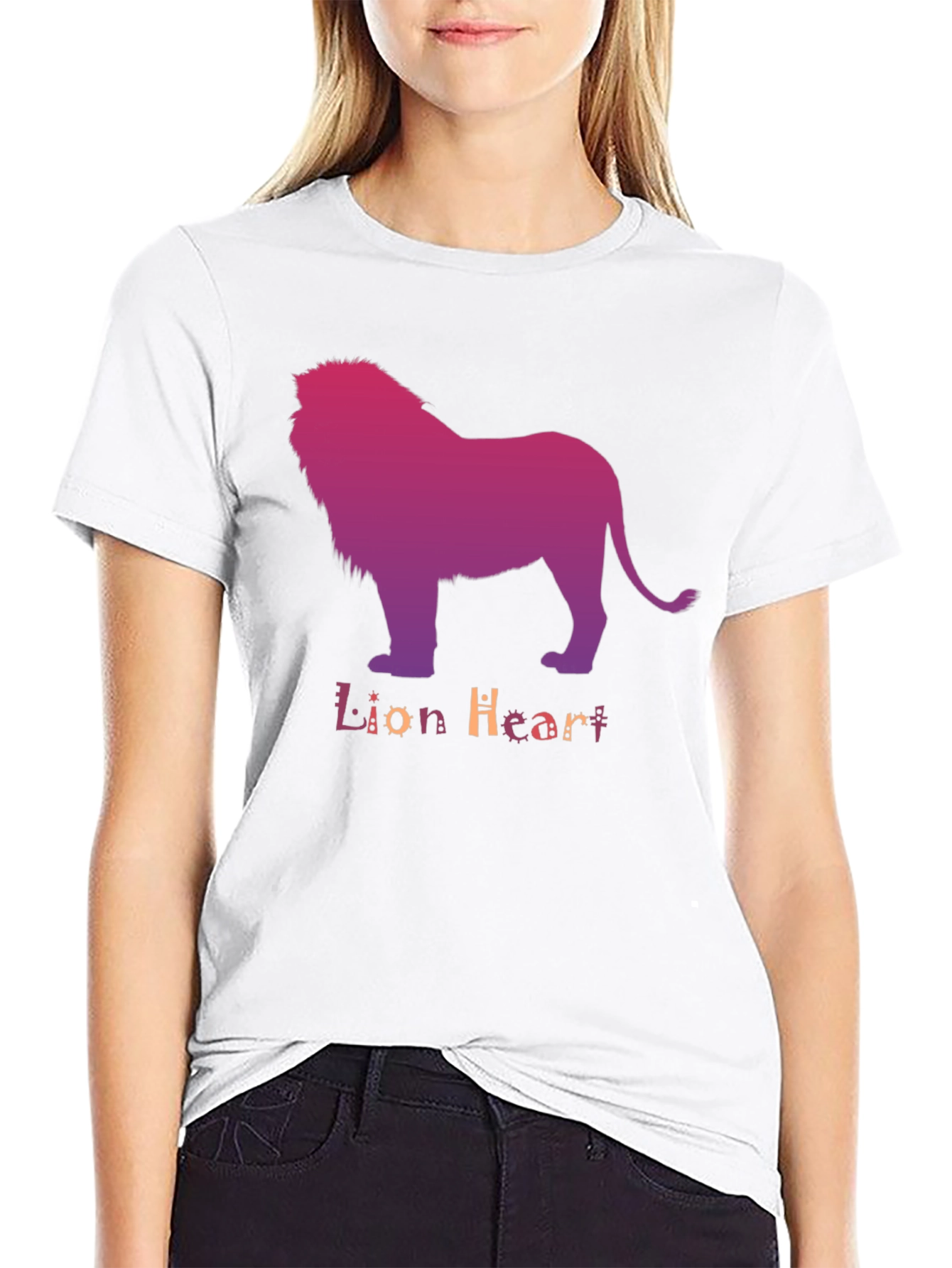 Lion Heart Graphic Tee - Stylish Mens T-Shirt