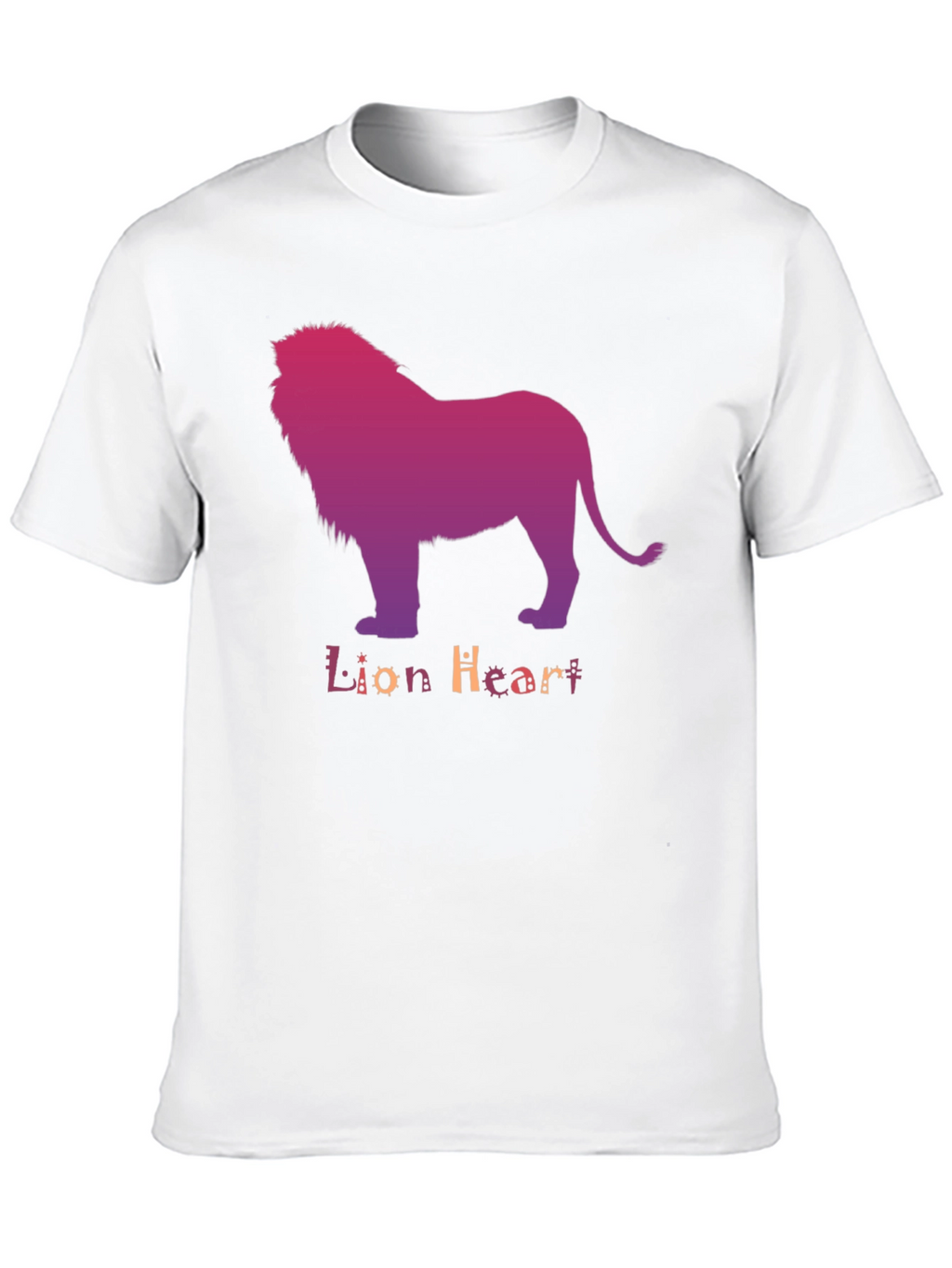 Lion Heart Graphic Tee - Stylish Mens T-Shirt