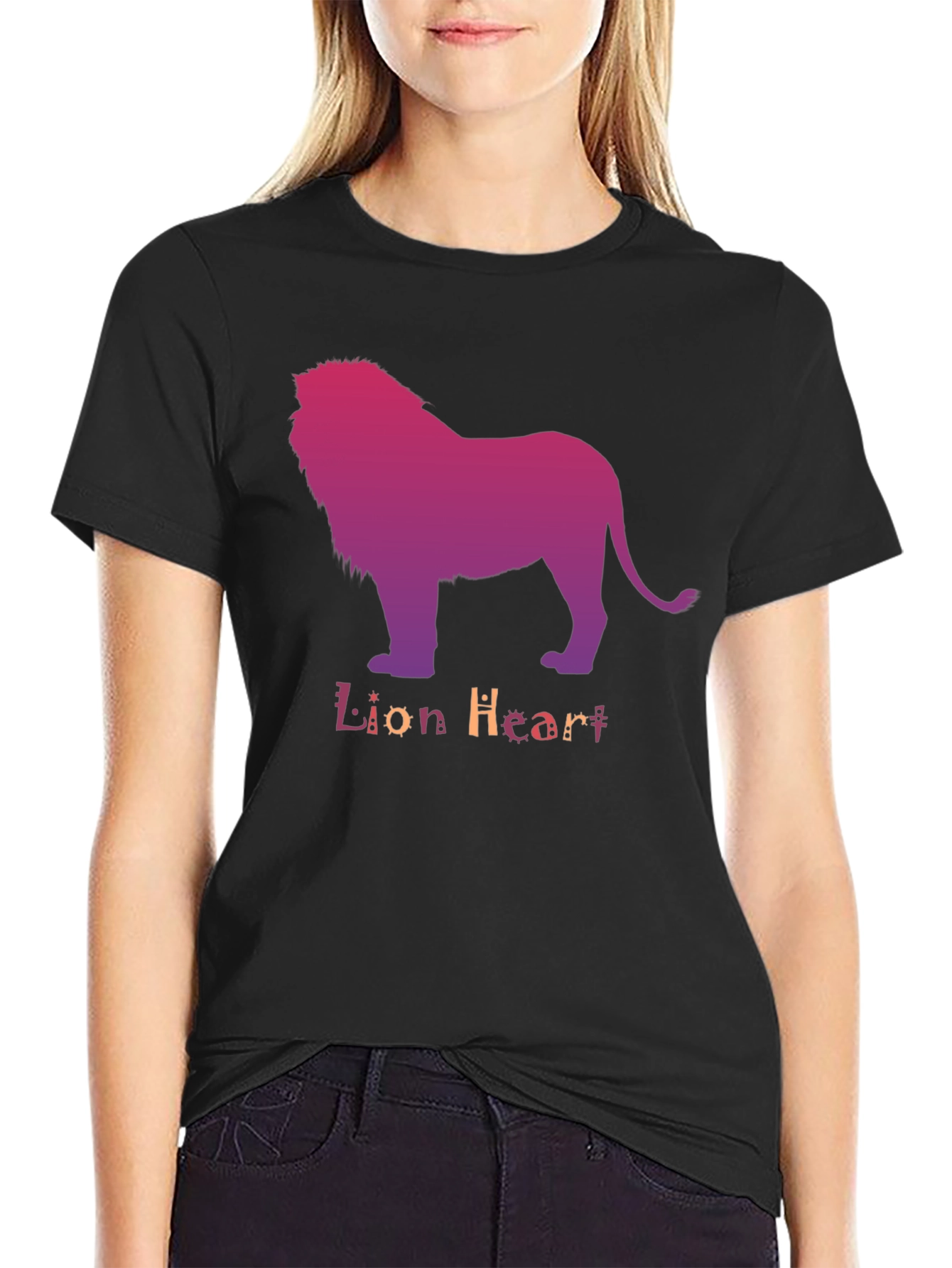 Lion Heart Graphic Tee - Stylish Mens T-Shirt