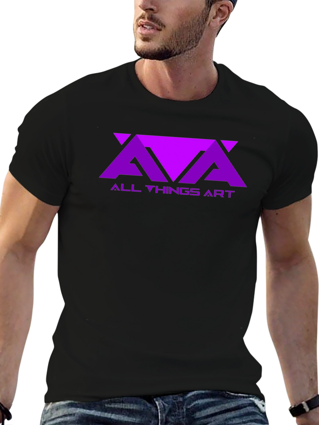 All Things Art Graphic Tee - Black