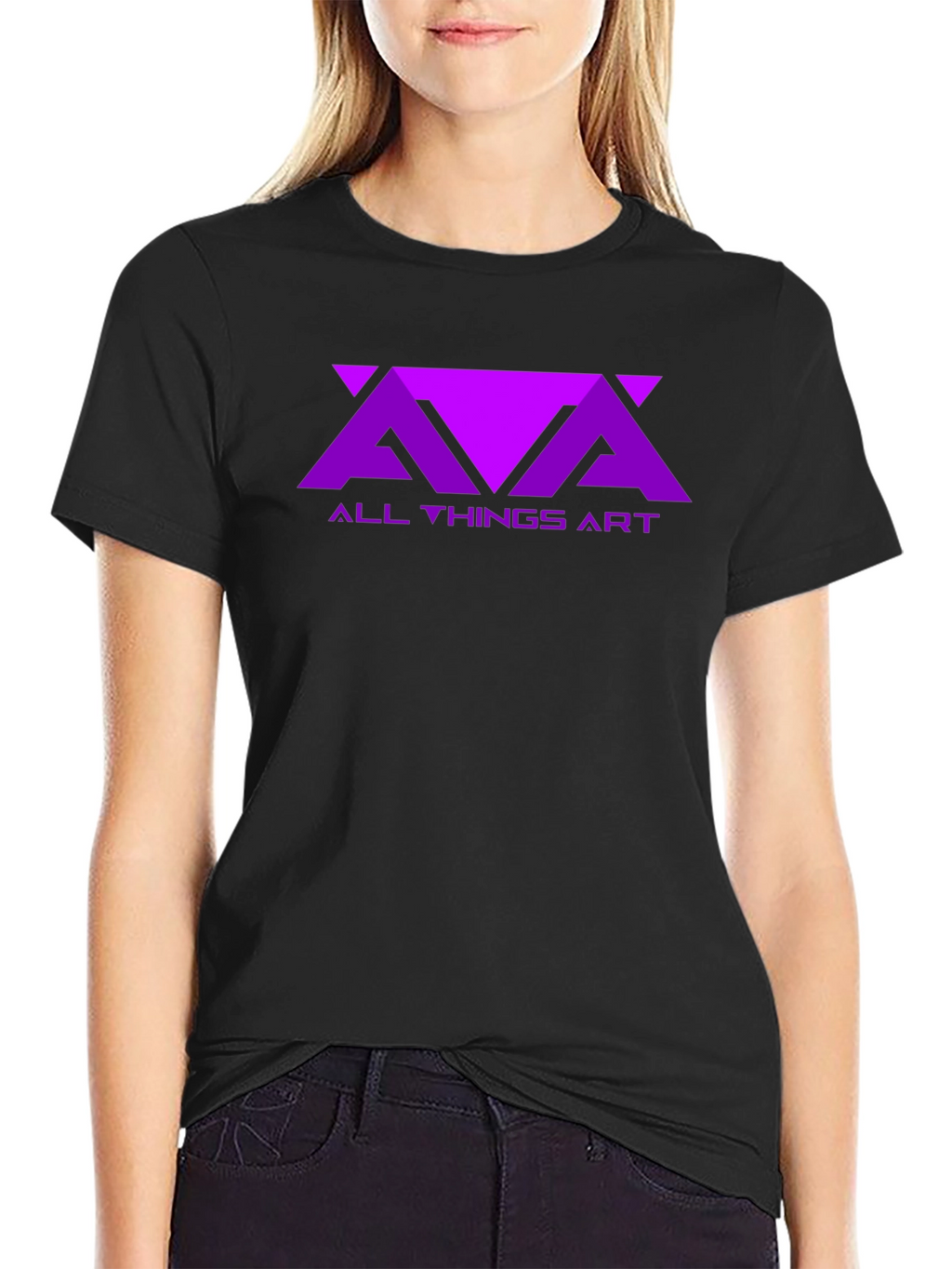 All Things Art Graphic Tee - Black
