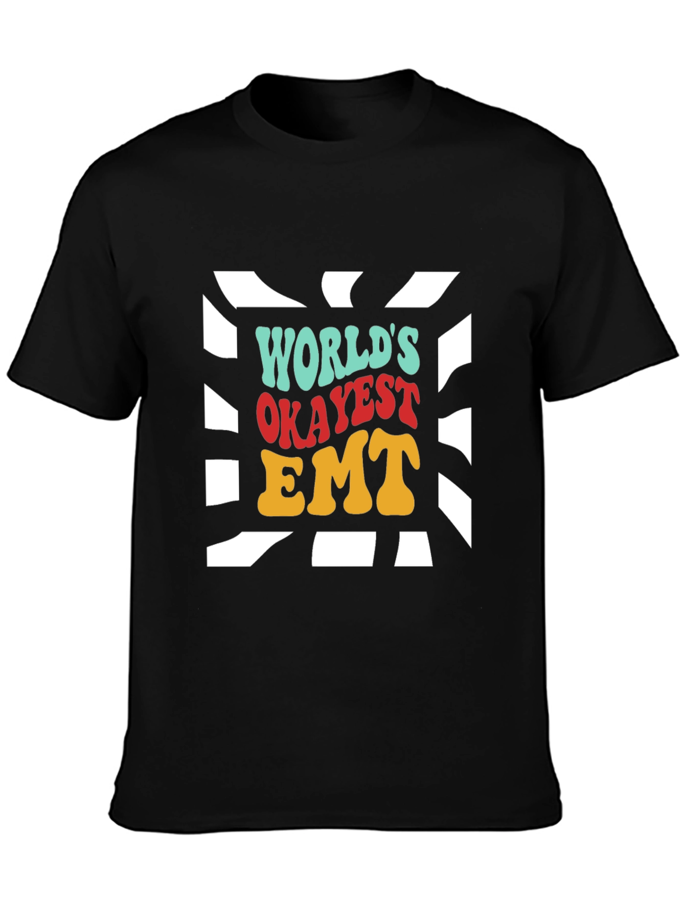 Worlds Okayest EMT T-Shirt - Retro Design