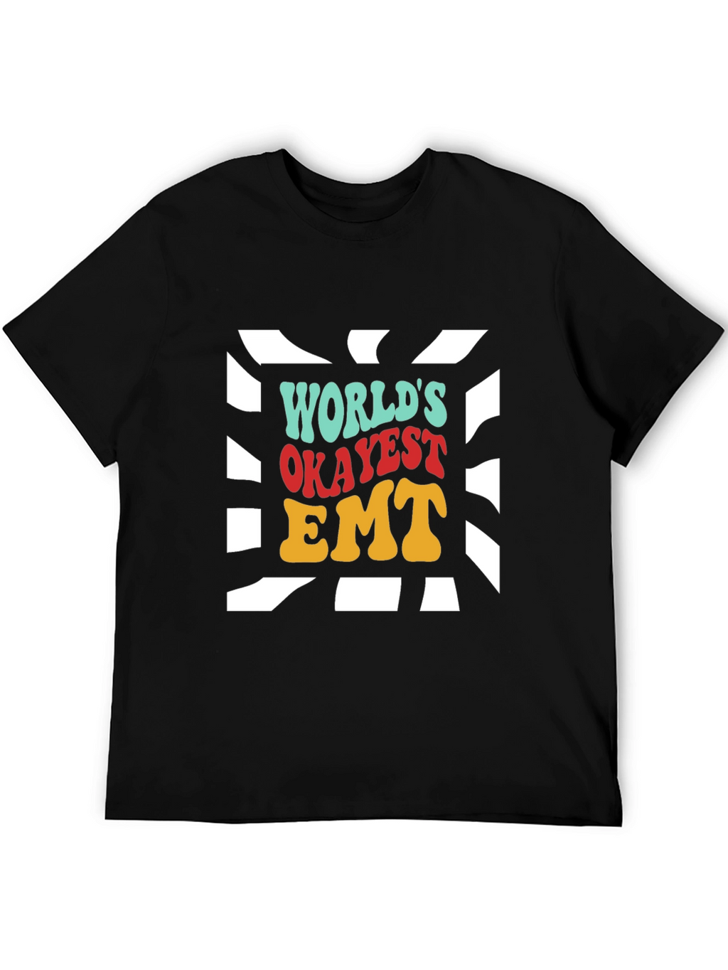 Worlds Okayest EMT T-Shirt - Retro Design