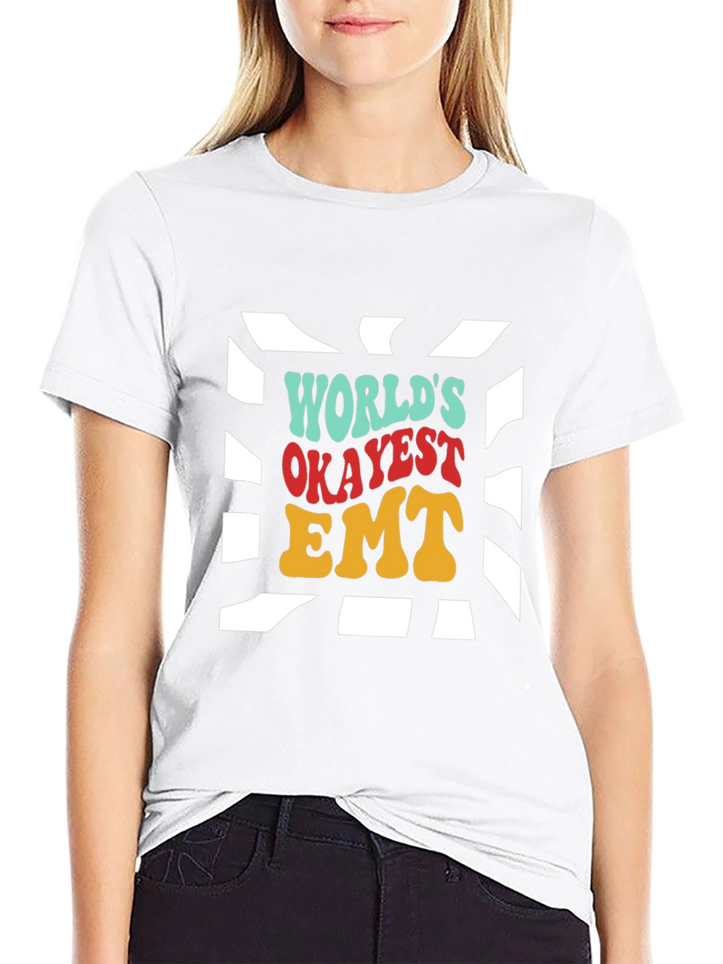 Worlds Okayest EMT T-Shirt - Retro Design