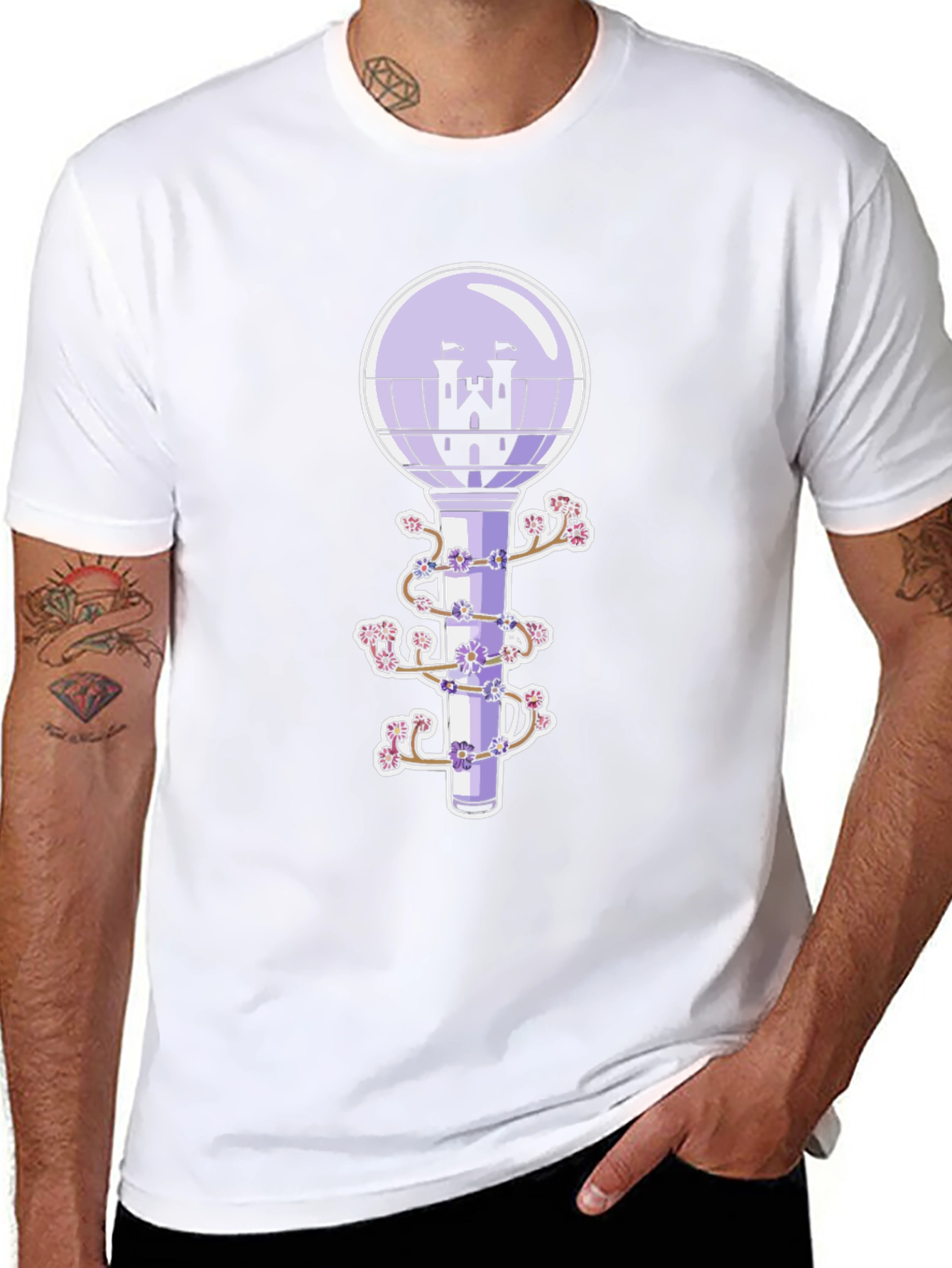 Fantasy Castle Lightstick Graphic Tee
