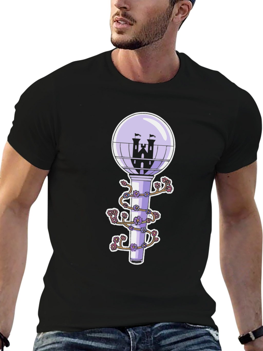 Fantasy Castle Lightstick Graphic Tee