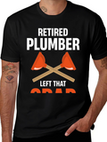 Retired Plumber T-Shirt Funny Retirement Gift