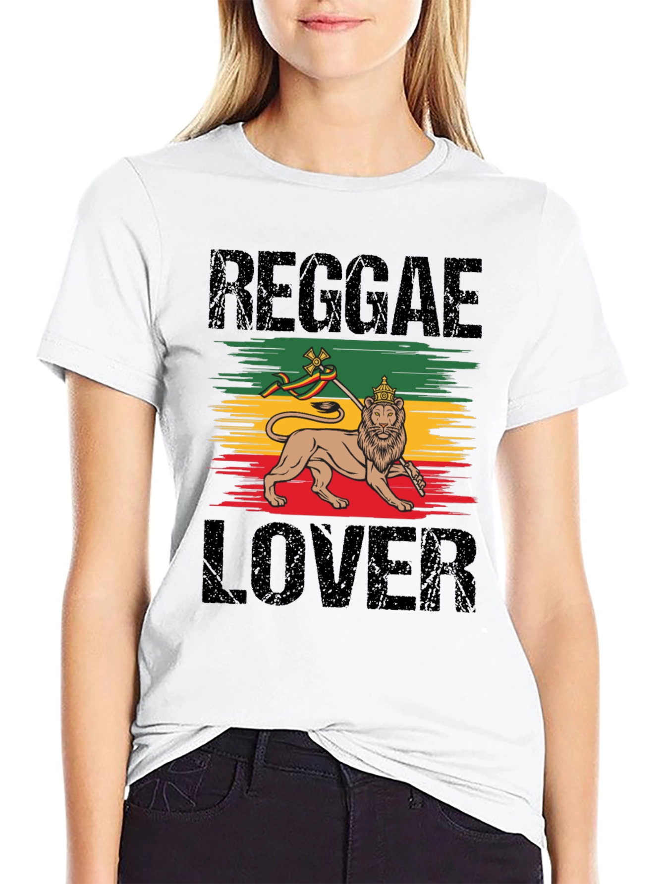 Reggae Lion Lover T-Shirt - Rasta Colors Tee
