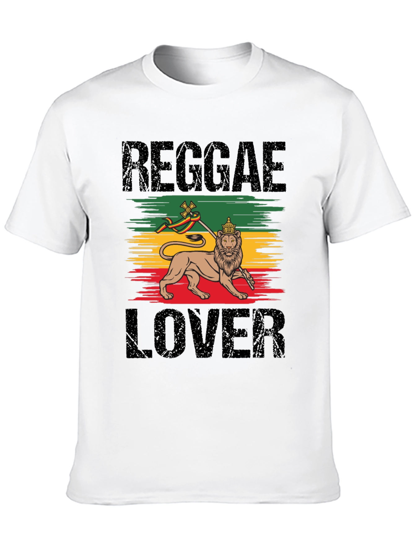 Reggae Lion Lover T-Shirt - Rasta Colors Tee