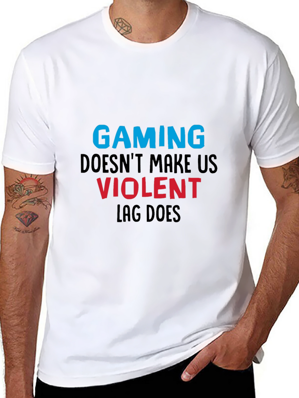 Gaming T-Shirt: Lag Makes Us Violent