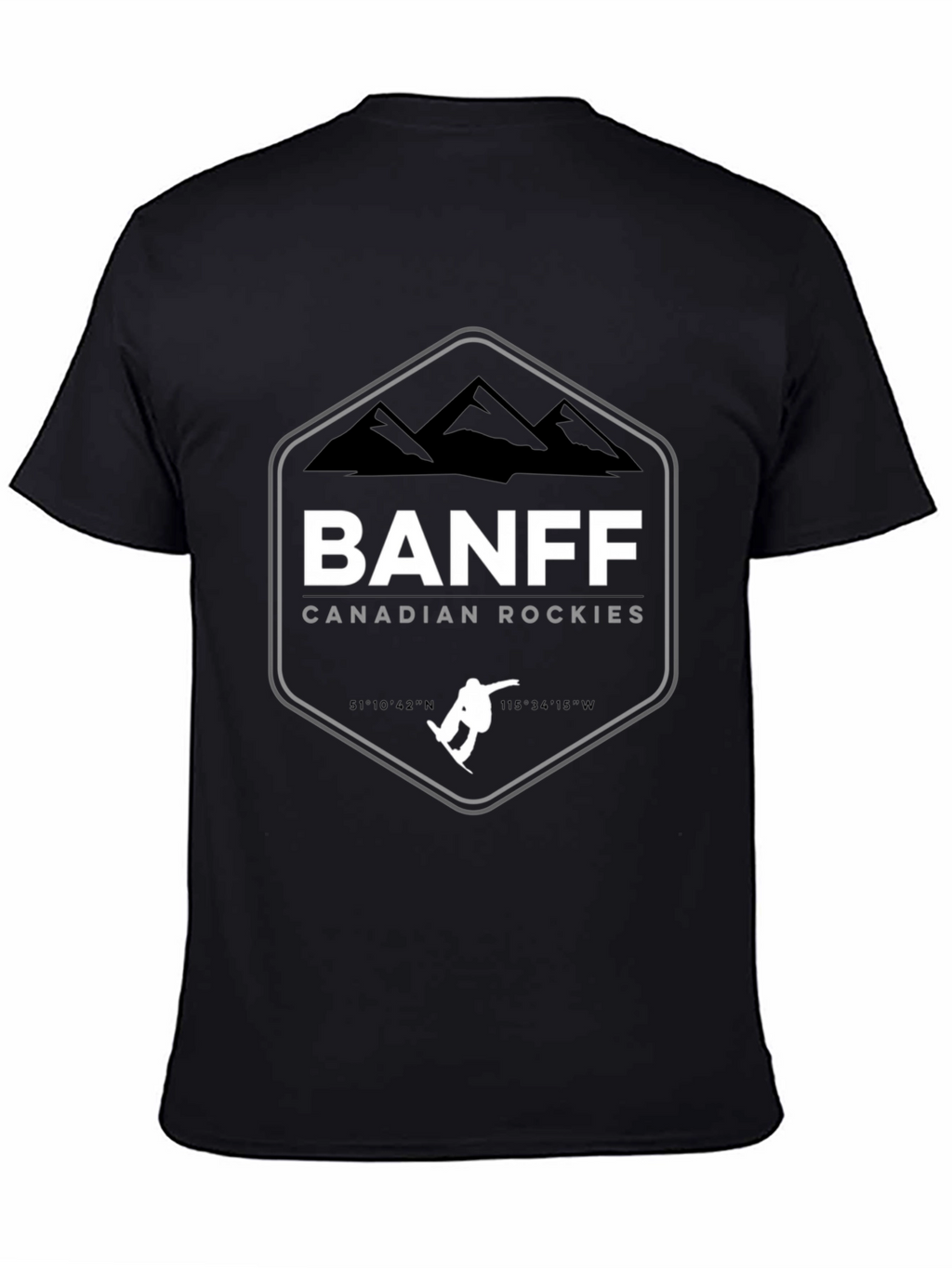 Banff Canadian Rockies Black T-Shirt