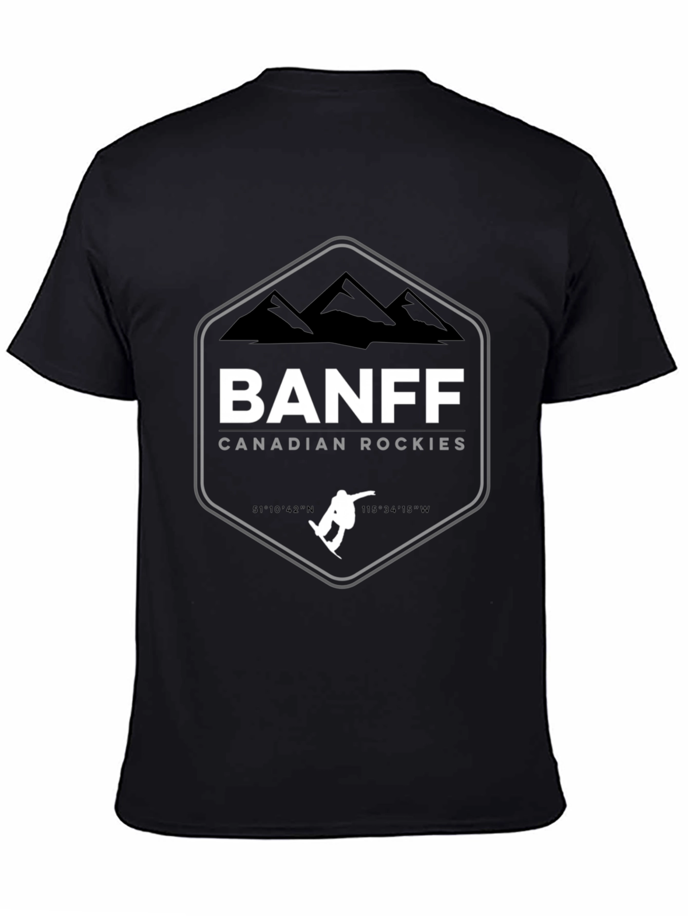 Banff Canadian Rockies Black T-Shirt