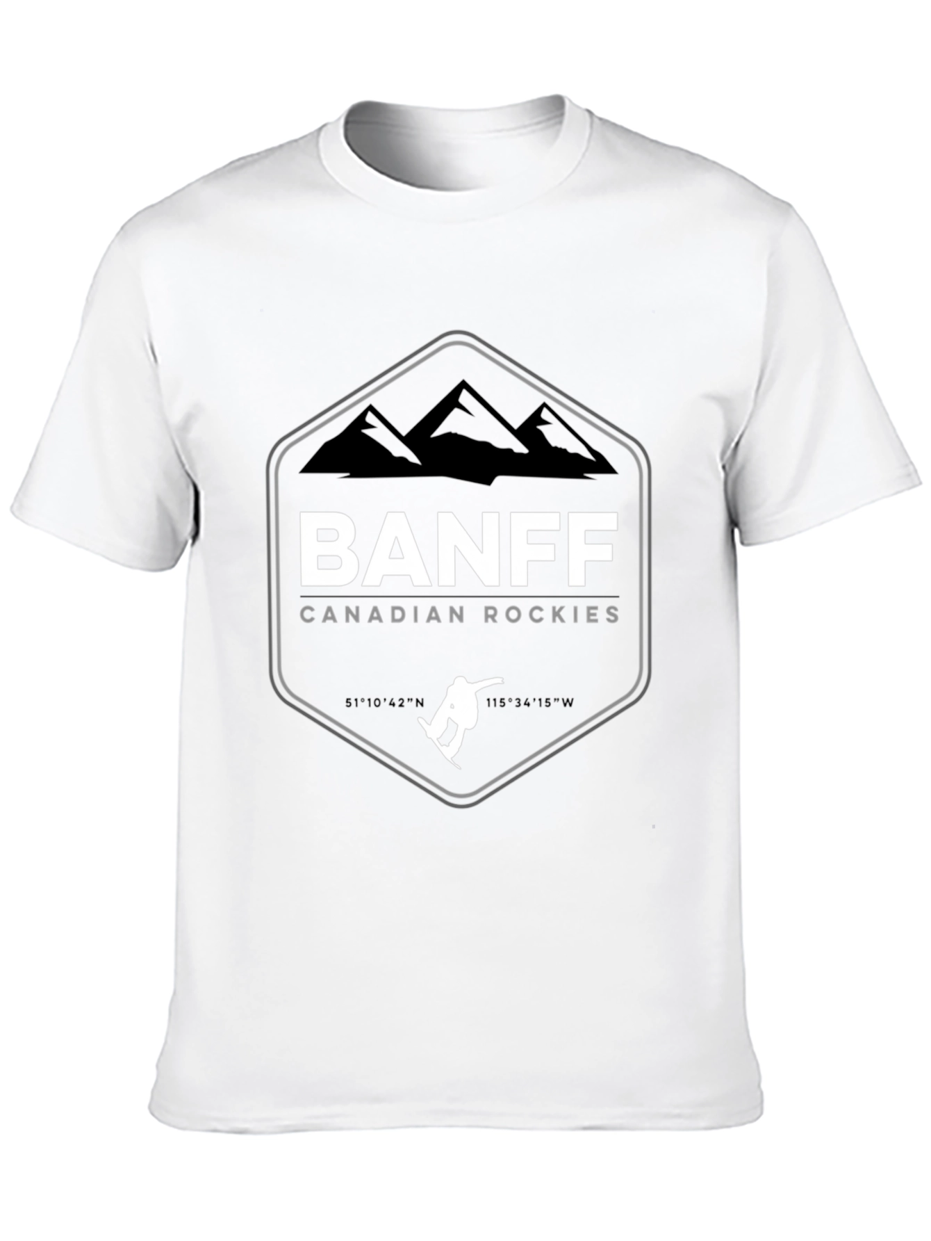 Banff Canadian Rockies Black T-Shirt