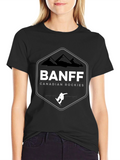 Banff Canadian Rockies Black T-Shirt