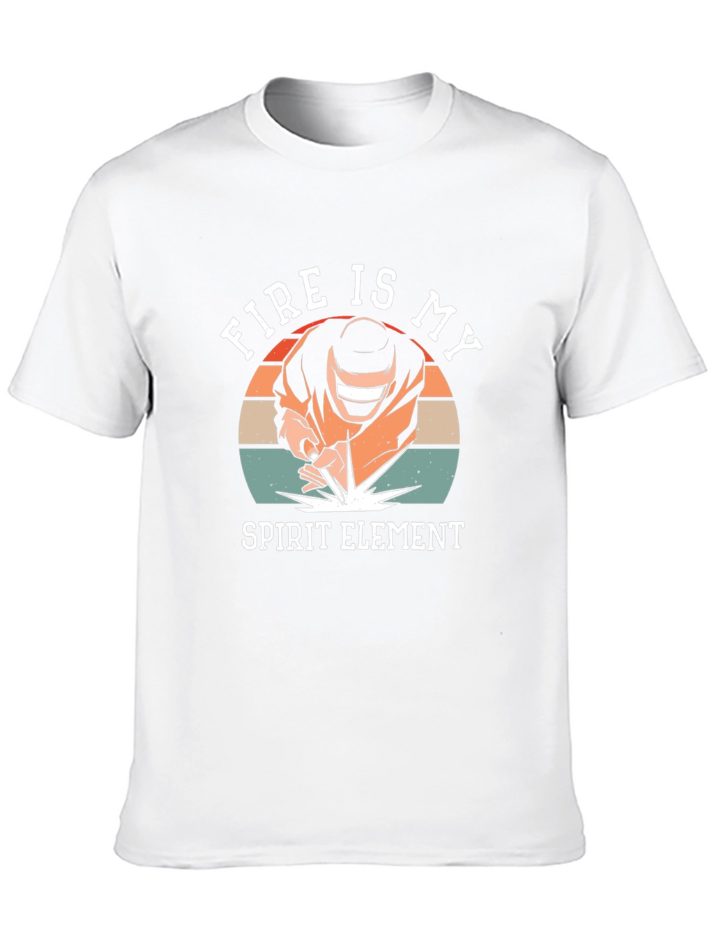 Fire Is My Spirit Element Black T-Shirt