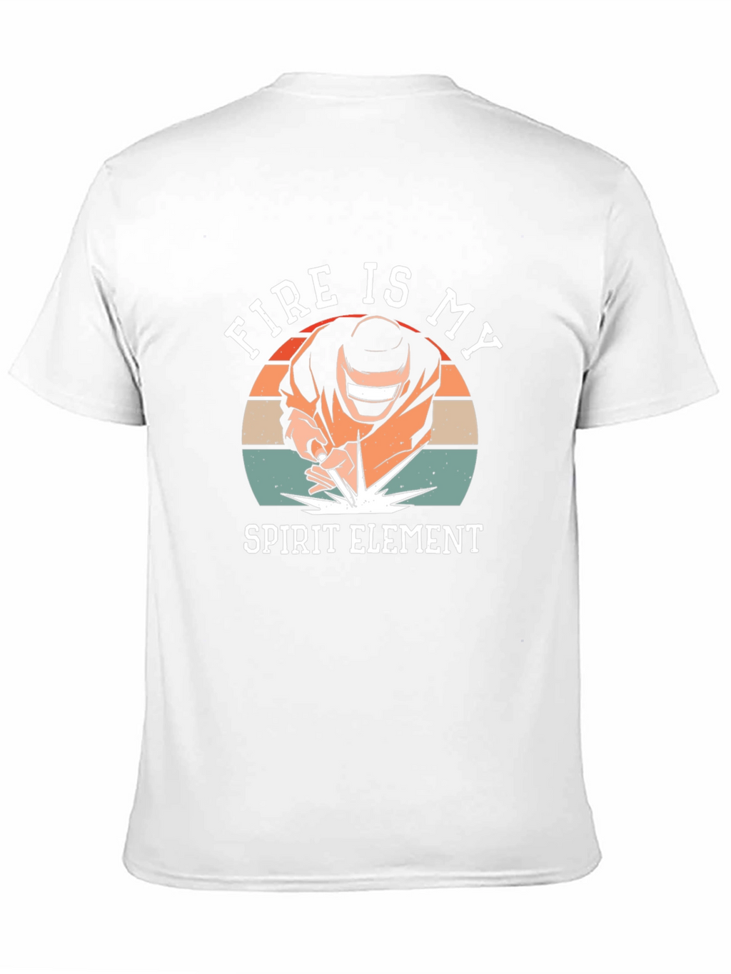 Fire Is My Spirit Element Black T-Shirt