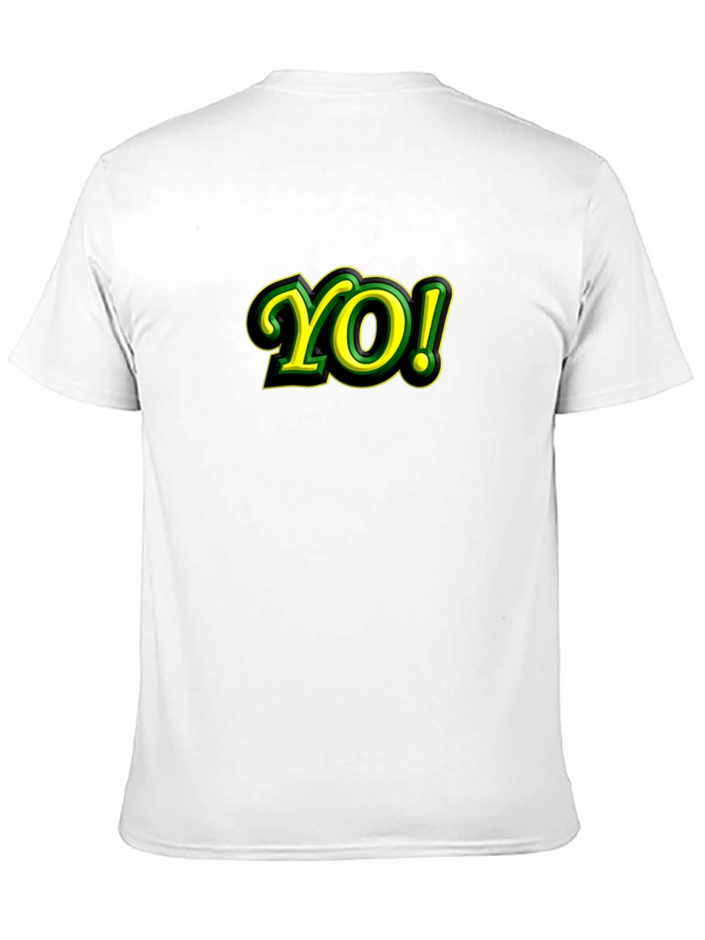 Yo! Graphic T-Shirt - Black Cotton Blend